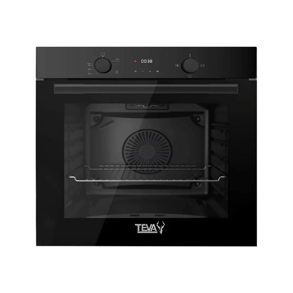 Teva Built In Gas Oven 60 Cm 82 Liter Black QGSTL GLASS. Teva Built In Gas Oven 60 Cm 82 Liter Black QGSTL GLASS.